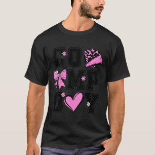 Tagesfreude Cheer Mom Retro Cheerleading Liebe Fra T-Shirt