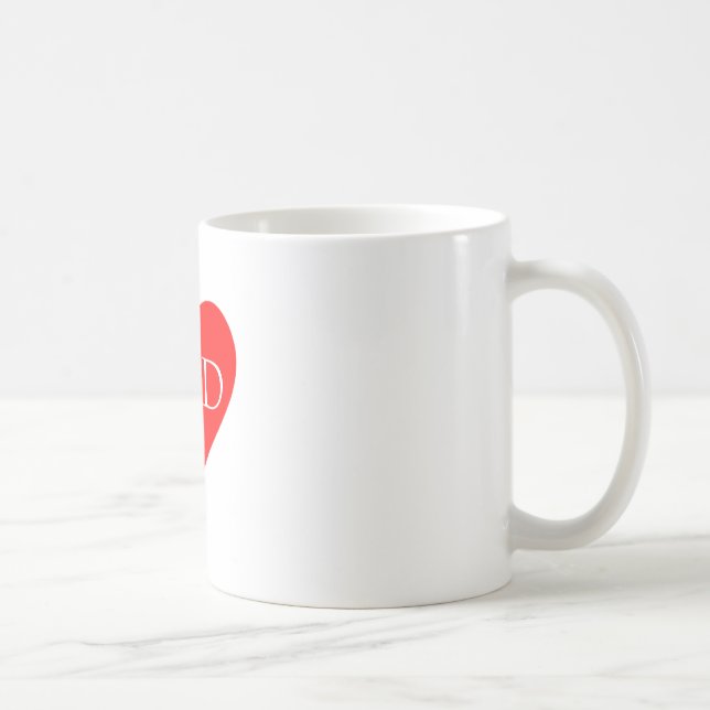 Tagesgeschenk des roten Herzvaters Tasse (Rechts)