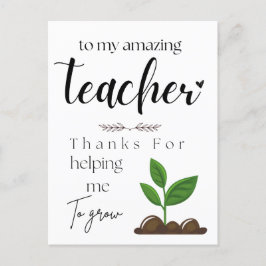 Tagesgeschenk für Lehrer Postkarte