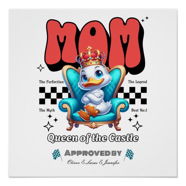 Tagesgeschenk für Mütter, Niedliche Mama Poster (Vorderseite)