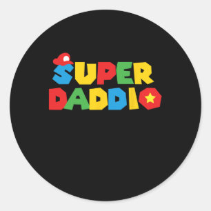 Tagesgeschenk für Vater von Son Daughter Kinder Eh Runder Aufkleber