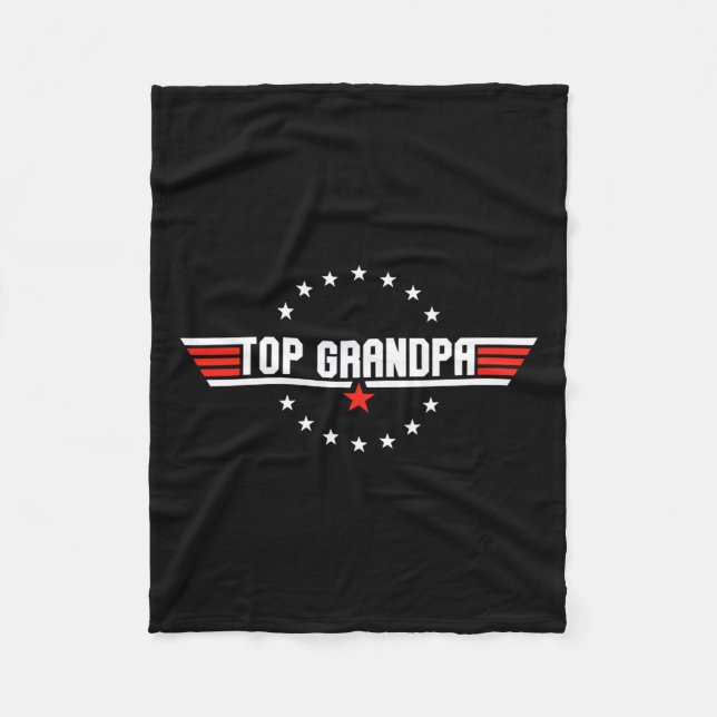 Tagesgeschenk Großvater Geschenk von Großkindern S Fleecedecke (Vorderseite)