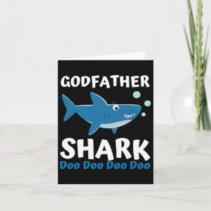 Tagesgeschenk von Godson Godtochter - Pate Shark Karte