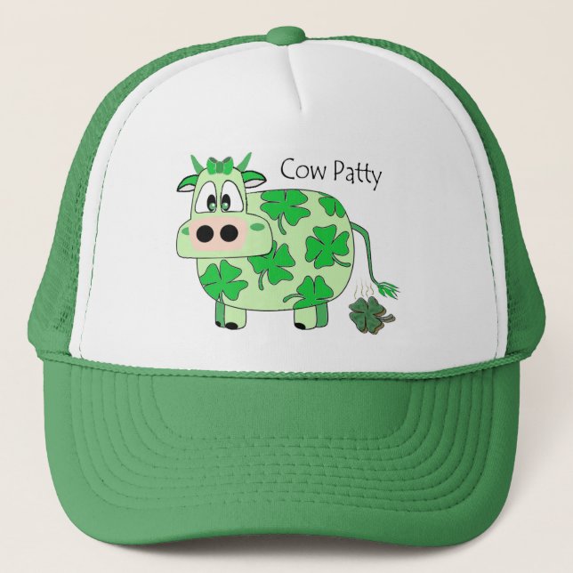 Tageshut KuhPatty St Patrick Truckerkappe (Vorderseite)