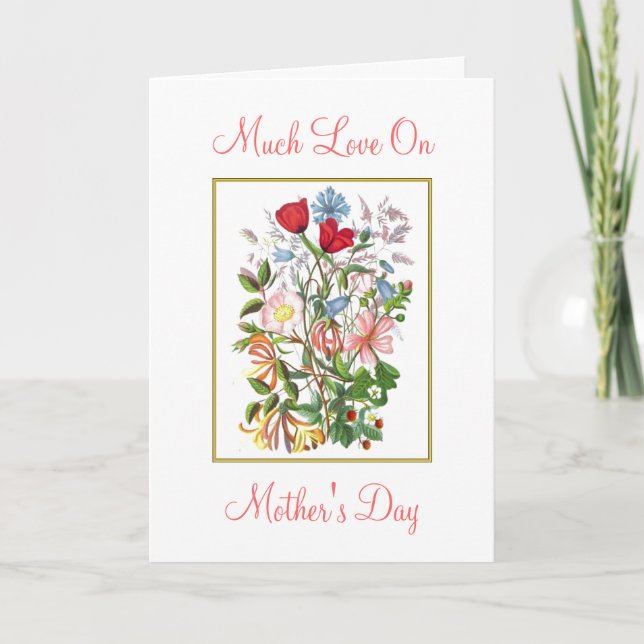 Tageskarte der Mutter Bouquet Karte (Vorderseite)
