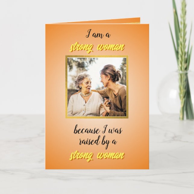 Tageskarte der Mütter von der erwachsenen Tochter  Karte (Vorderseite)