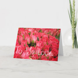 Tageskarte der Rose Feiertagskarte