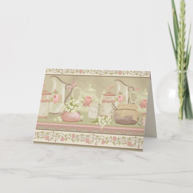 Tageskarte der Vintagen Tea Mother Karte (Vorderseite)