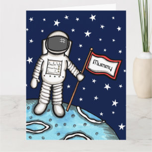 Tageskarte des Astronauten für die cosmische Mutte Karte