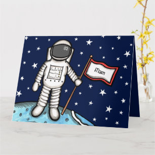 Tageskarte des Astronauten für die cosmische Mutte Karte