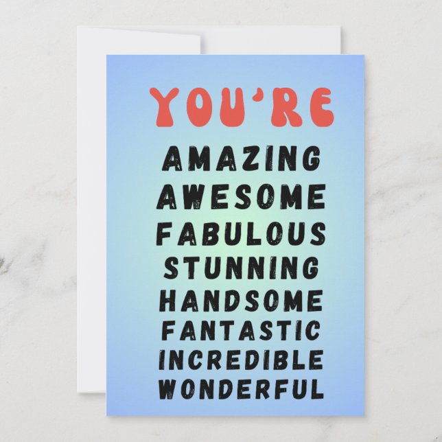 Tageskarte des Vaters Einladung (Rückseite)