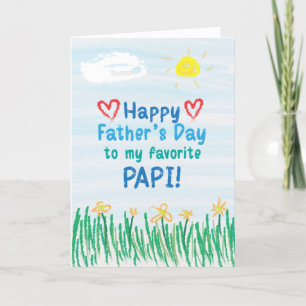 Tageskarte des Vaters für Papi Karte