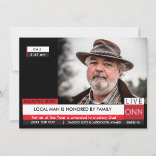 Tageskarte 🎉 Fake TV News Einladung