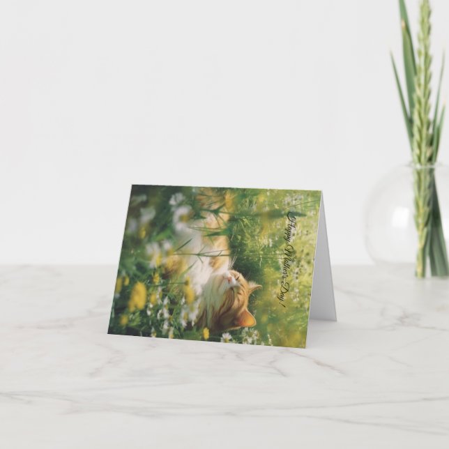 Tageskarte für Blütenmütter der benutzerdefinierte Dankeskarte (Vorderseite)