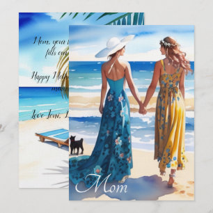 Tageskarte für Frauen mit blauer und gelber Wasser