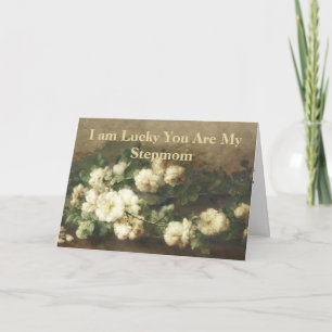 Tageskarte für Mütter mit Vintagem Rosenöl Karte