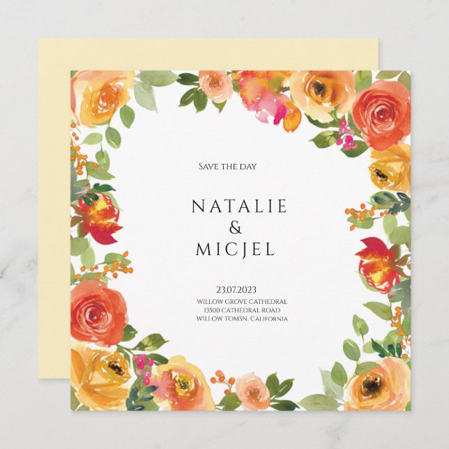 Tageskarte gerettet dankeskarte (Vorne/Hinten)