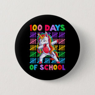 Tageslehrer Kinder Kostüm Einhorn 100 Tage Schoo Button