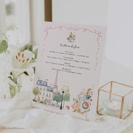 Tagesmenü | Pariser Café Aquarell Sockelschild