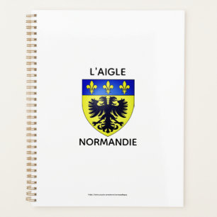 Tagesordnung mit dem Wappen von L'Aigle - Normandi Planer