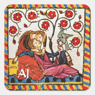 TAGESPARKMENT DER ETERNAL LIEBE VALENTINE QUADRATISCHER AUFKLEBER