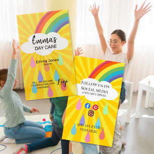 Tagespflege Sonne Sonniger Sommer im Freien Kinder Visitenkarte