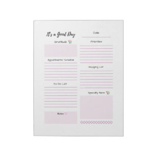 Tagesplan To-Do-Liste  Notizblock