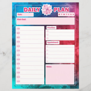Tagesplaner-Blätter Termine To-Do-Liste