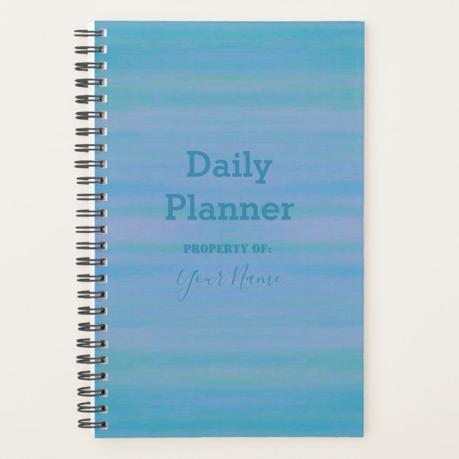 Tagesplaner - Blue Wash - HAMbWG Planer (Vorderseite)