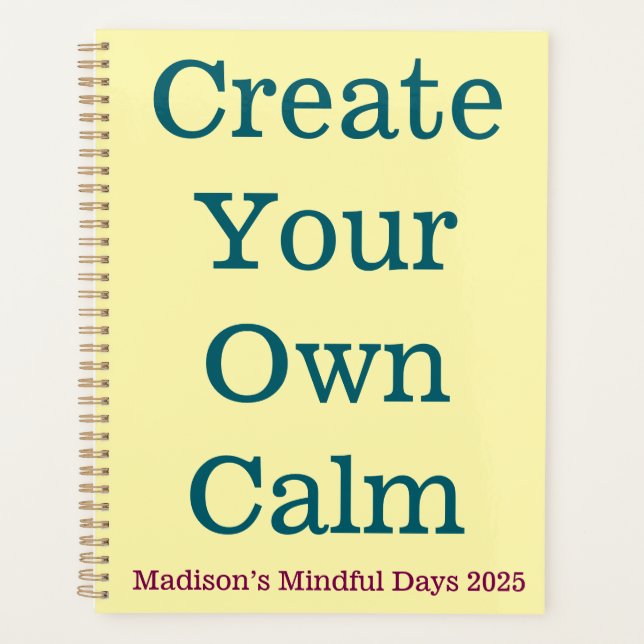 Tagesplaner - Erstellen Sie Ihr eigenes Calm Journ Planer (Vorderseite)