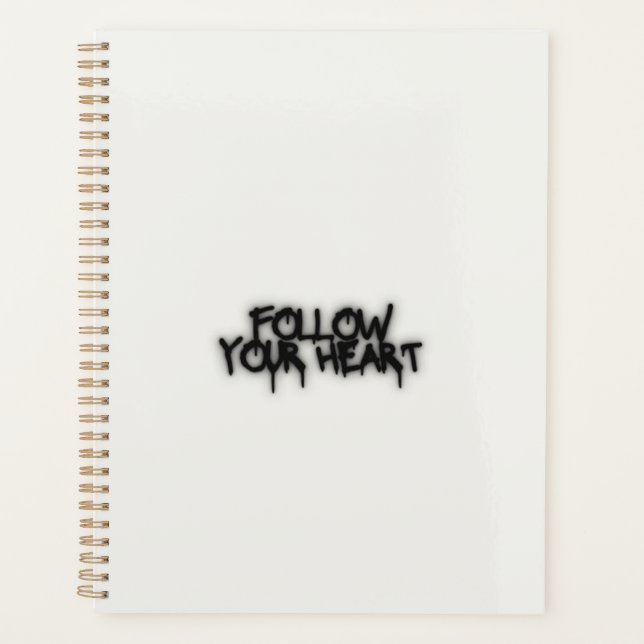 Tagesplaner 'Follow Your Heart' Planer (Vorderseite)