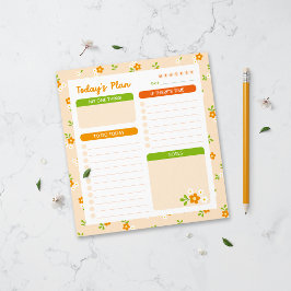 Tagesplaner Frühlingsblumensträuße Notizblock