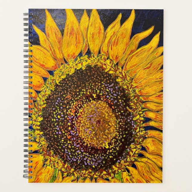 Tagesplaner für Sonnenblumen Planer (Vorderseite)