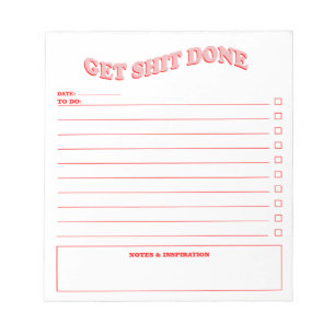 Tagesplaner Minimalistische Entwurfsnotiz Notizblock