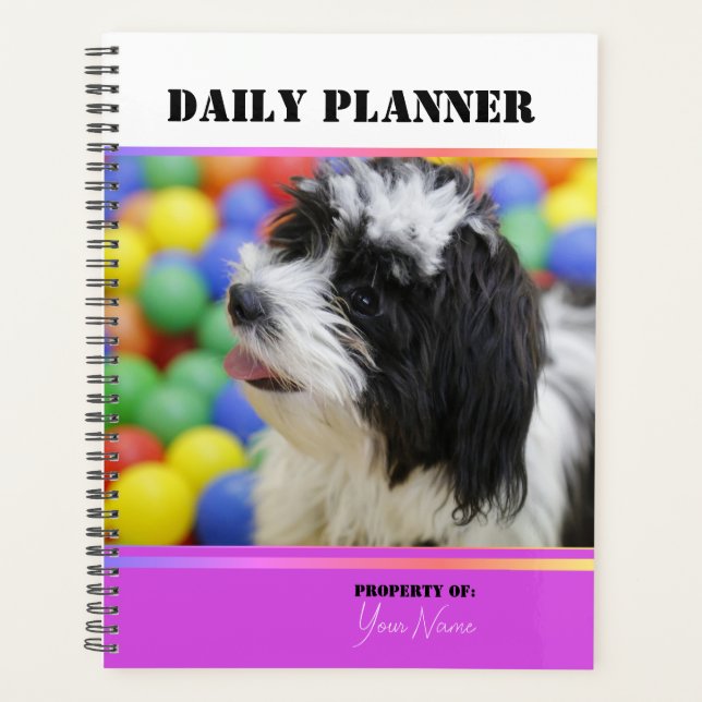 Tagesplaner mit Fotos - Violet - HAMbWG Planer (Vorderseite)
