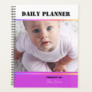 Tagesplaner mit Fotos - Violett - HAMbWG Planer