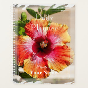 Tagesplaner mit Hibiskus-Design - HAMbWG Planer