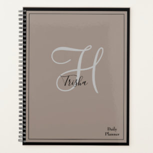 Tagesplaner mit Monogramm und EINER beliebigen Far Planer