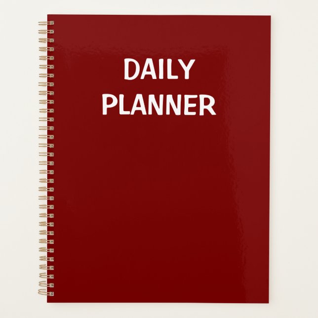 TAGESPLANER PLANER (Vorderseite)