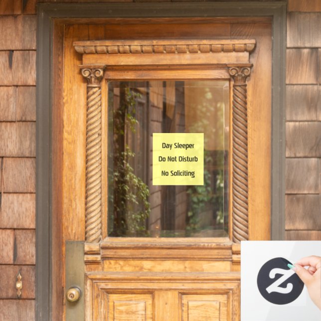 Tagesschläger stören keine Aufforderung Fensteraufkleber (Haustür)
