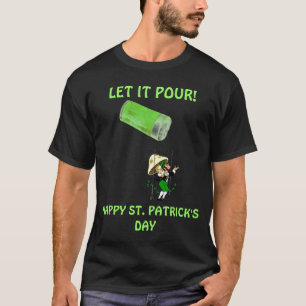 TAGESShirt DES REGEN-GRÜNES BEER~LEPRECHAUN ST T-Shirt