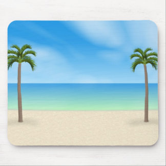 Tagesstrand-Szene: Kundenspezifisches Mousepad