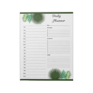 Tagesstundenplaner Notizblock