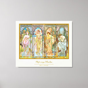 Tageszeit - Alphonse Mucha Leinwanddruck