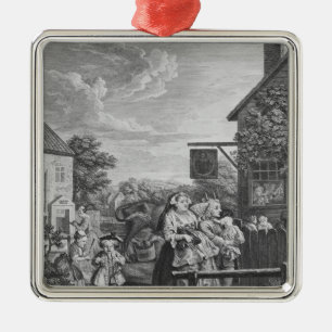 Tageszeiten, Abend, 1738 Ornament Aus Metall