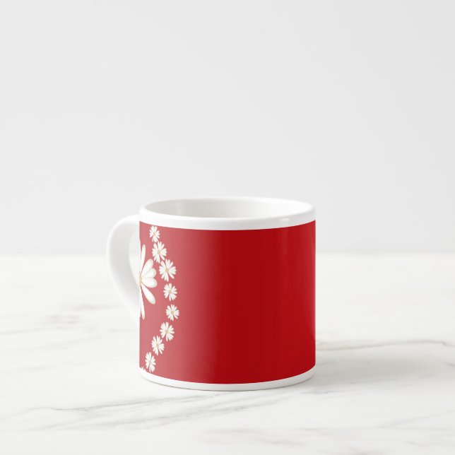 Tageszeitung "Daisis on Red Espresso" Tasse (Vorderseite Links)