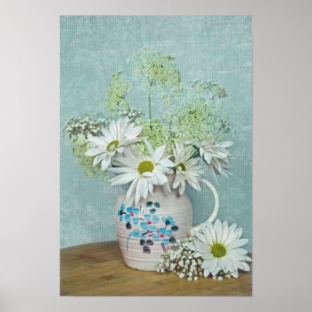 Tageszeitungen in Vintagem Pitcher Poster (Vorne)