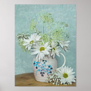 Tageszeitungen in Vintagem Pitcher Poster