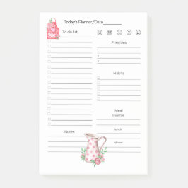 Tagesziele, Planung, Mahlzeiten für den Koch / Bäc Post-it Klebezettel