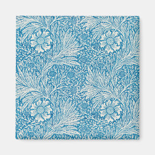 Tagetes von William Morris, Vintage-Gartenblumen Magnet